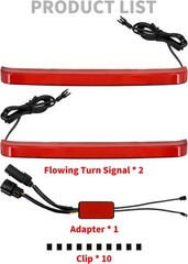 Saddlebag Tail Light LED Running Brake Sequential Turn Signal Lamp Fit for Ha…