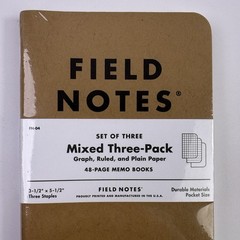 Field Notes Mixed 3-Pack Memo Notebooks Set 48-pages FN-04 NEW Sealed Package