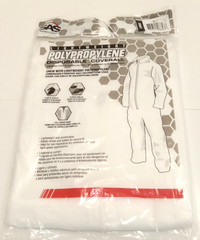 SAS Safety 6843 Lightweight Polyproylene Disposable Coverall Full Zip Large
