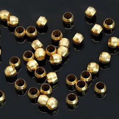 50 Pcs Brass Compression Fitting Ferrule Sleeve 1/4″ Tube OD Brass Compressio…