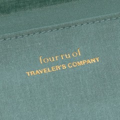Traveler’s Company Passport Size Paper Cloth Zipper Case Sky Japan Made
