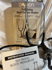 Omron HEM-18 Manual Blood Pressure Monitor Kit, Adult Cuff, Stethoscope
