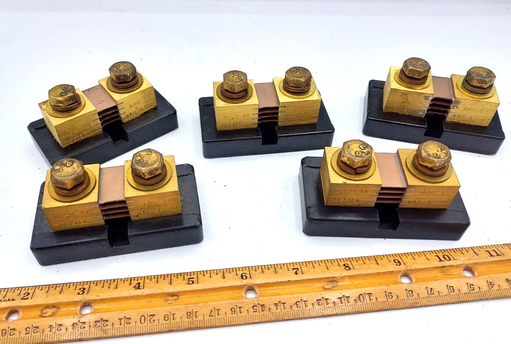 Deltec 600 Amp 42.9 MV Shunt MKB-12-00 New Old Stock **LOT OF 5**
