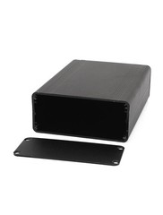 Aluminum Project Boxes Enclosure Case Electronic Power DIY 120x88x38mm Black