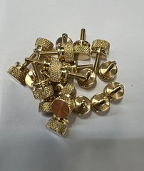 Knurled Thumb Slotted Screw Brass 4-40 Thread 3/8 length – 20 Pieces – 7101B