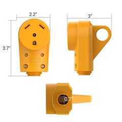 MICTUNING 125V 30Amp Heavy Duty RV Female Replacement Receptacle Plug with Ergon