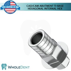 10x Ti-Base CAD/CAM Hexagonal Abutment Titanium Dental Int Hex Connection 2.42mm