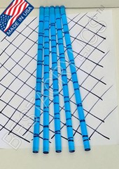5 CLEAR BLUE 3/8” DIAMETER 12” INCH LONG ACRYLIC PLEXIGLASS LUCITE COLOR ROD