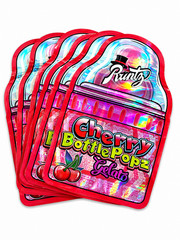 3.5g Smell Proof Mixed Holographic Candy Mylar Bags Resealable Pouches 25-100pcs