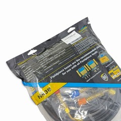 Fieldpiece HR3B HVAC Ball Valve Hose Set (3) 1/4 x 1/4 Refrigerant Charging Hose