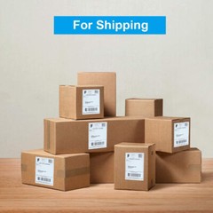 500Labels/Stack 4″ x 6″ Fanfold Direct Thermal Shipping Labels for Zebra & Rollo
