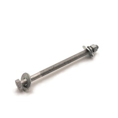 5/8″-11 x 10″ Hot Dipped Galvanized Hex Bolt Kit (25 Sets)—6″ Thread