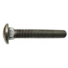 Zoro Select 216255G Carriage Bolt, Square Neck, 1/2″-13, 5 In L, Steel, Grade,