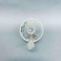 Chemglass Round Bottom Flask 2 Neck 250 ml 14/20 Joints Angled Neck