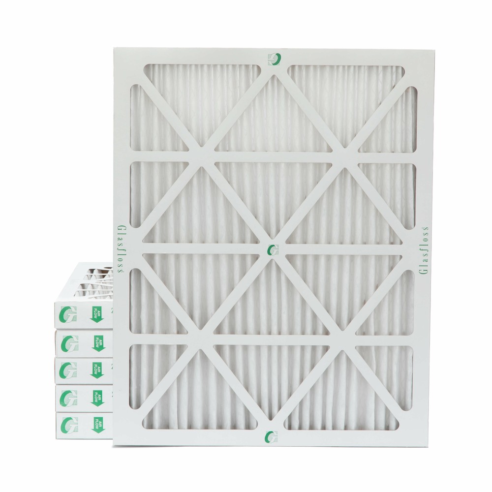 Glasfloss ZL 20x25x2 MERV 10 (FPR 7) Pleated Furnace Air Filters. 6 Pack