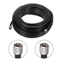 RG8/U Coax Cable with Pl-259 Male Connectors for CB/Ham Radio 30.5m/100Feet