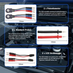 92PCS Automotive Circuit Test Lead Kit Multifunctional Electrical Breakout Lead