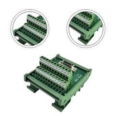 Industrial DIN Rail SCSI 20 Pin CN F Female Terminal Block Copper PA66 Material