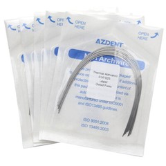 5X Dental Orthodontic Heat Thermal Activated Rectangular Niti Arch Wire
