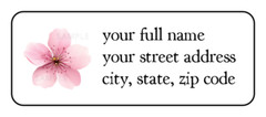 30 Cherry Blossom personalized return address labels stickers tags