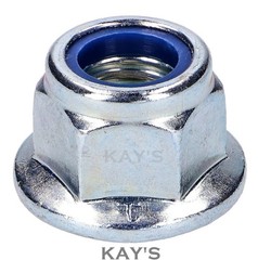 STAINLESS STEEL NUTS FULL FLANGED NYLOC A2-70 M2 M2.5 M3 M4 M5 M6 M8 M10 M12 M16