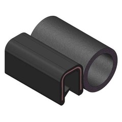 Trim-Lok 7100B3x1/8A-100 Trim Seal, Epdm, 100 Ft Length, 1 1/16 In Overall