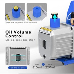 4.5 CFM Single-Stage Rotary Vacuum Pump HVAC/Auto AC 4.5CFM 1/3HP & Oil Bottle