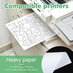 KOPAIBOS Freezer Paper Sheets for Quilting & Crafts – 8.5×11 30 Sheets, White