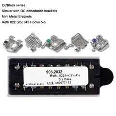 Dental Orthodontic Metal Brackets Braces Roth MBT 018 022 345 Hook Mini MIM Twin