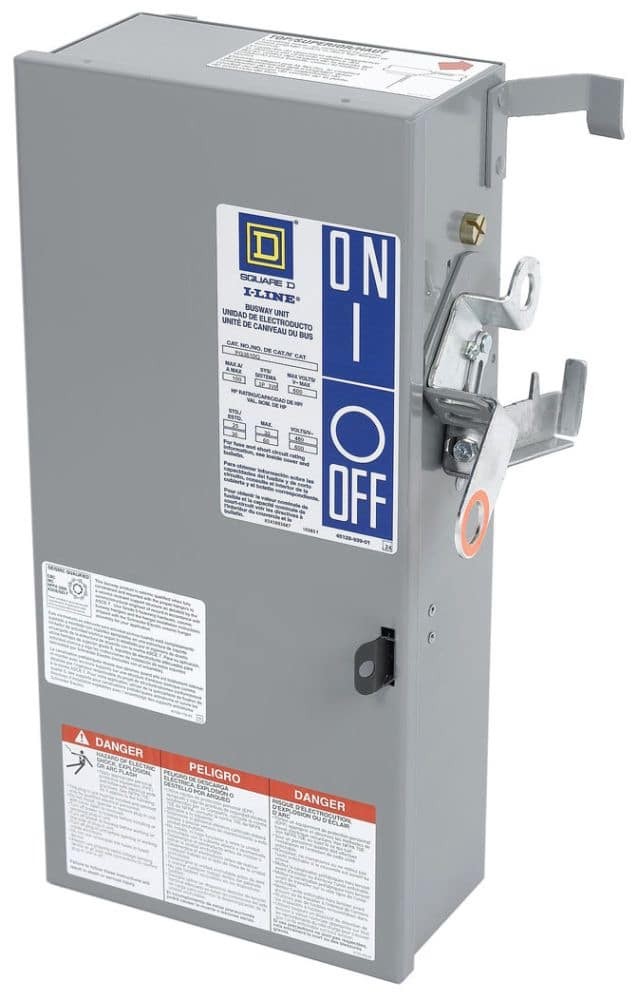 NIB – Square D – PQ3610G – Plug-In Fusible Disconnect Unit, 100A, 600V, 3 Pole