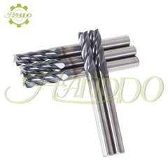 5 Pcs 3/16″ 4 Flute 2″ Overall Length Regular Carbide End Mill – TiALN COATED