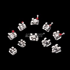 10 Packs Dental Ortho Metal Brackets Standard Roth Slot 022″ Hooks 3-4-5 AZDENT
