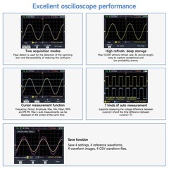 OWON Handheld Oscilloscope, Digital Multi Functional Oscilloscope Multimeters…