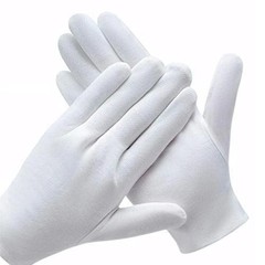 Breathable White Cotton Gloves for Dry Hands – 6 Pairs of Moisturizing Liners