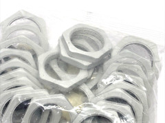 Bimed BLMN-14 Polyamide Lock Nut M32x1.5 41mm Spanner Width, Light Grey, 25-PACK