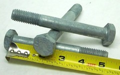 10, 25, 50,100 PACK! Hex Cap Screw 5/8″-11 x 5″ PT Hot Dipped Galvanized Bolt NH