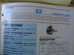 Clarostat 53C1-25K 25,000 OHM 2 WATT POTENTIOMETER 53C1-25K
