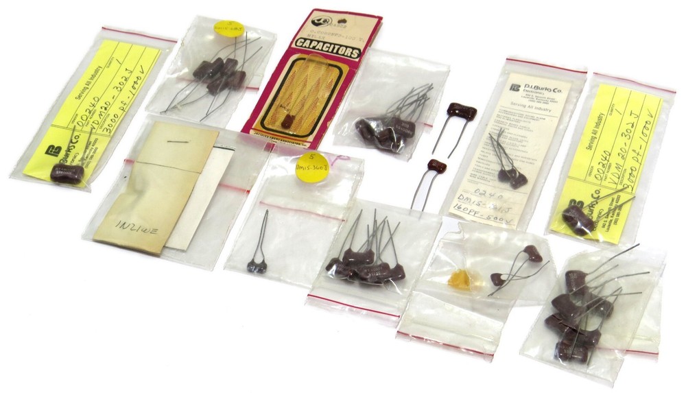 Capacitors – Various Mixed Values Assortment Grab Bag, New Old Stock – Read