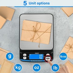 110lb Digital Postal Scale Tare Count Hold 5 Units Portable Mailing Shipping