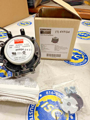 Dayton 4YFG4 unit bearing motor : Cast aluminum frame, rear/double foot mounting