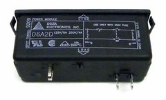 Delta 06A2D IEC-320 C14 Snap-In Panel Mount Power Entry Receptacle Module Fused