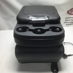 Dodge Front Center Jump Seat Console Black Grey Cloth