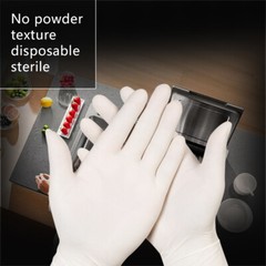 New Disposable Latex Gloves, Powder Free Large. (100 Gloves Per Box)