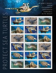 United States Postal Service Protect Sea Turtles 2024 5 Sheets Of 18