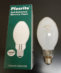 Plusrite 160w MV Self-Ballasted White Std Screw Base