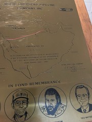 Exxon Mobile Overseas Pipeline Company Plaque Saudi Arabia 1980 – 1983 (named)