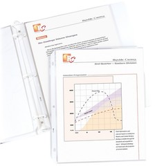 C Line 25 Pack Clear Standard Weight Sheet Protectors Top Loading Polypropylene