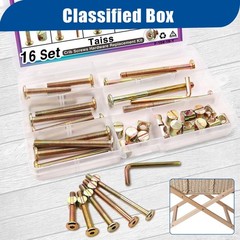 Bronze Crib Screws M6x40mm/50mm/60mm/70mm/80mm 16 Piece Set Hardwood Baby Bed