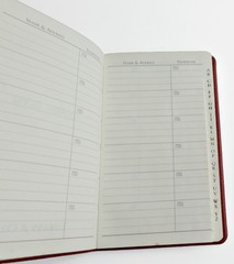 Vintage 1990s Tiffany And Company Address Book Red Leather Cover