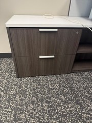 Full Private Office By Teknion in Coastal Gray Finish